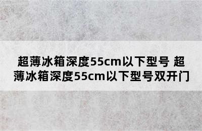 超薄冰箱深度55cm以下型号 超薄冰箱深度55cm以下型号双开门